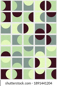 Abstract Geometric Pattern generative computational art illustration