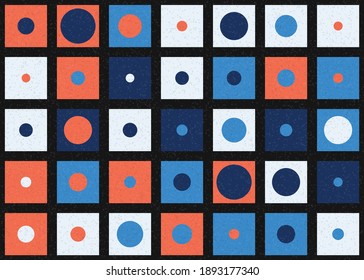 Abstract Geometric Pattern generative computational art illustration