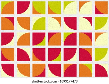 Abstract Geometric Pattern generative computational art illustration