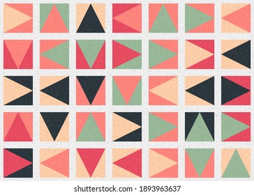 Abstract Geometric Pattern generative computational art illustration