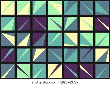 Abstract Geometric Pattern generative computational art illustration