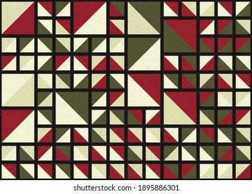 Abstract Geometric Pattern generative computational art illustration