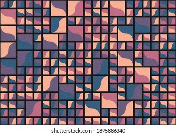 Abstract Geometric Pattern generative computational art illustration