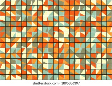 Abstract Geometric Pattern generative computational art illustration