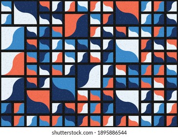 Abstract Geometric Pattern generative computational art illustration