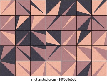 Abstract Geometric Pattern generative computational art illustration