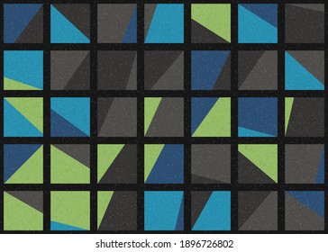 Abstract Geometric Pattern generative computational art illustration