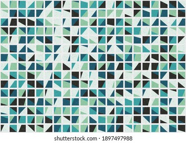 Abstract Geometric Pattern generative computational art illustration