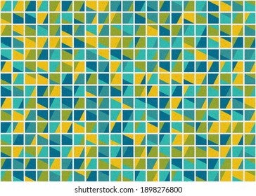 Abstract Geometric Pattern generative computational art illustration