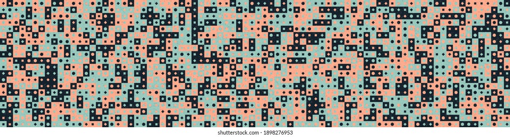 Abstract Geometric Pattern generative computational art illustration