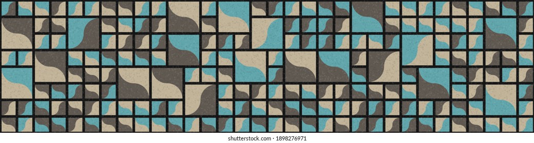 Abstract Geometric Pattern generative computational art illustration