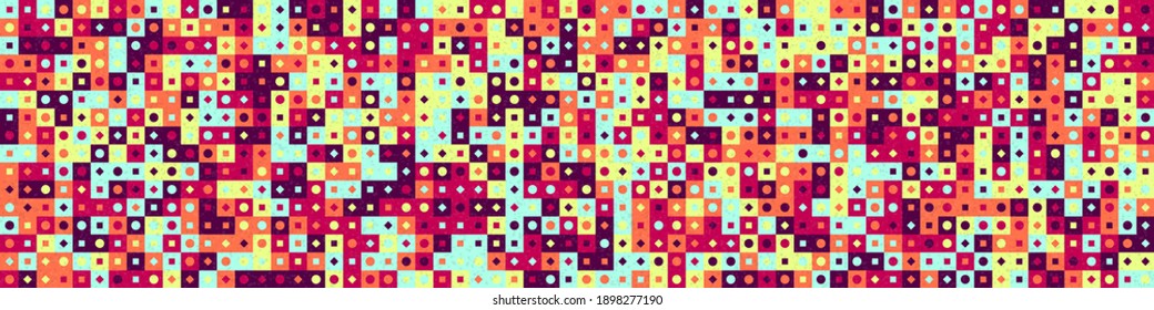 Abstract Geometric Pattern generative computational art illustration