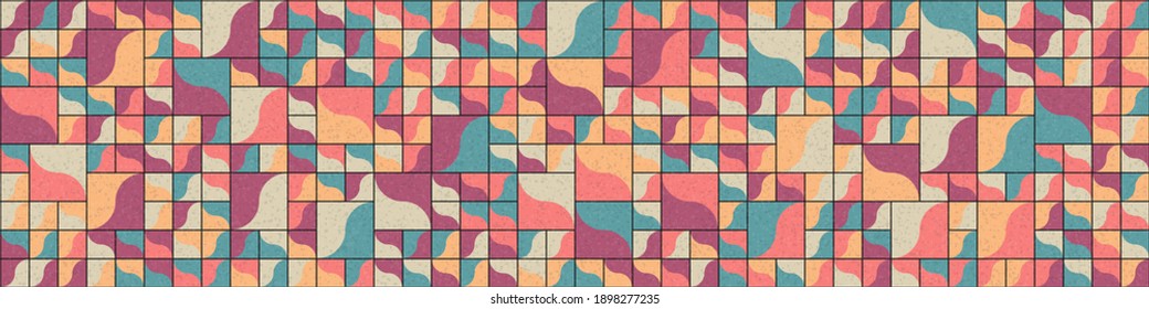 Abstract Geometric Pattern generative computational art illustration