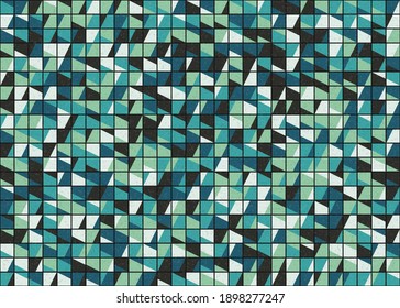 Abstract Geometric Pattern generative computational art illustration