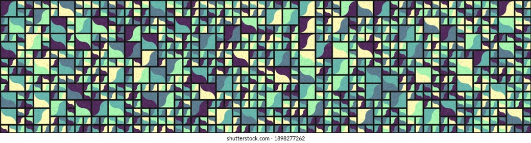Abstract Geometric Pattern generative computational art illustration