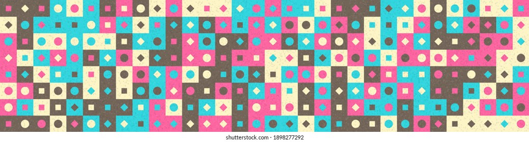 Abstract Geometric Pattern generative computational art illustration