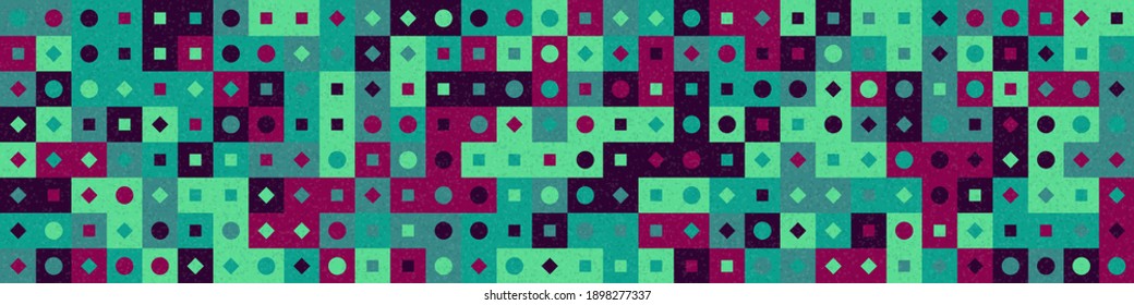 Abstract Geometric Pattern generative computational art illustration