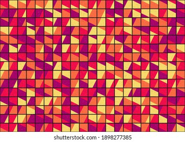 Abstract Geometric Pattern generative computational art illustration