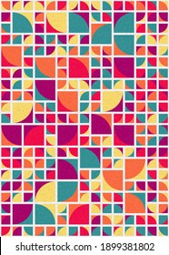 Abstract Geometric Pattern generative computational art illustration