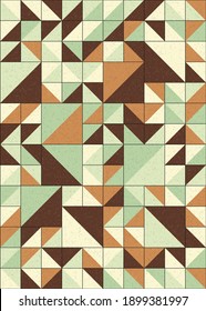 Abstract Geometric Pattern generative computational art illustration