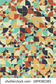 Abstract Geometric Pattern generative computational art illustration