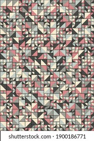 Abstract Geometric Pattern generative computational art illustration