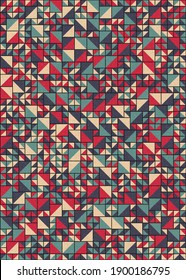 Abstract Geometric Pattern generative computational art illustration