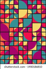 Abstract Geometric Pattern generative computational art illustration