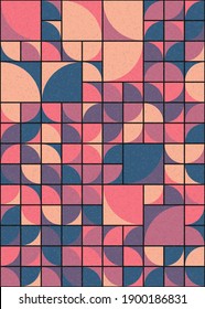 Abstract Geometric Pattern generative computational art illustration