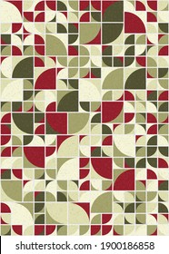Abstract Geometric Pattern generative computational art illustration