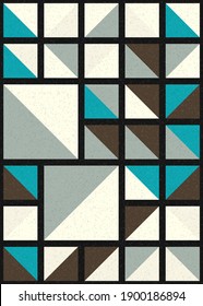 Abstract Geometric Pattern generative computational art illustration