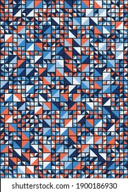 Abstract Geometric Pattern generative computational art illustration