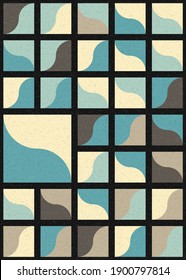 Abstract Geometric Pattern generative computational art illustration