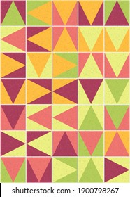 Abstract Geometric Pattern generative computational art illustration