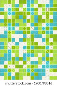 Abstract Geometric Pattern generative computational art illustration