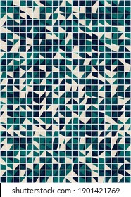 Abstract Geometric Pattern generative computational art illustration