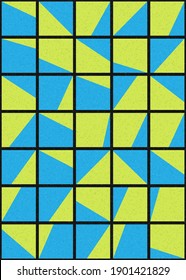Abstract Geometric Pattern generative computational art illustration