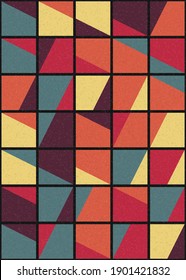 Abstract Geometric Pattern generative computational art illustration