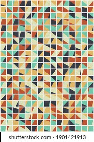 Abstract Geometric Pattern generative computational art illustration