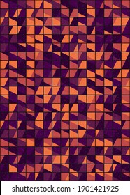 Abstract Geometric Pattern generative computational art illustration