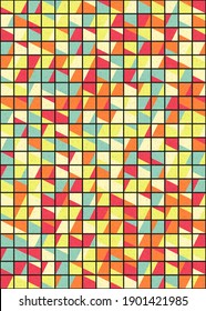 Abstract Geometric Pattern generative computational art illustration