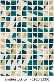 Abstract Geometric Pattern generative computational art illustration