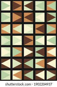 Abstract Geometric Pattern generative computational art illustration