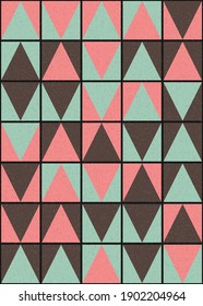 Abstract Geometric Pattern generative computational art illustration