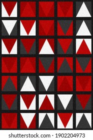 Abstract Geometric Pattern generative computational art illustration