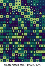 Abstract Geometric Pattern generative computational art illustration
