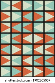 Abstract Geometric Pattern generative computational art illustration