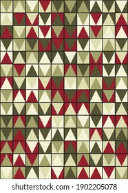 Abstract Geometric Pattern generative computational art illustration