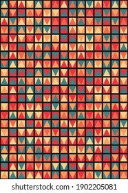 Abstract Geometric Pattern generative computational art illustration