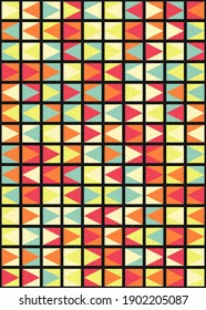 Abstract Geometric Pattern generative computational art illustration